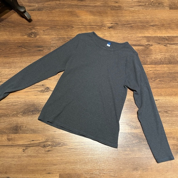 Old Navy long sleeve ribbed t shirt dark gray extra large - Picture 5 of 13